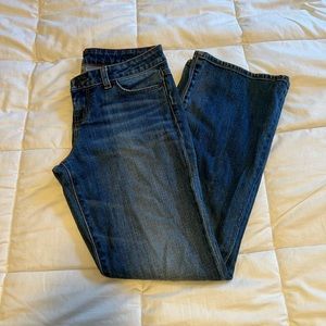 Dark Wash Boot Cut Blue Jeans